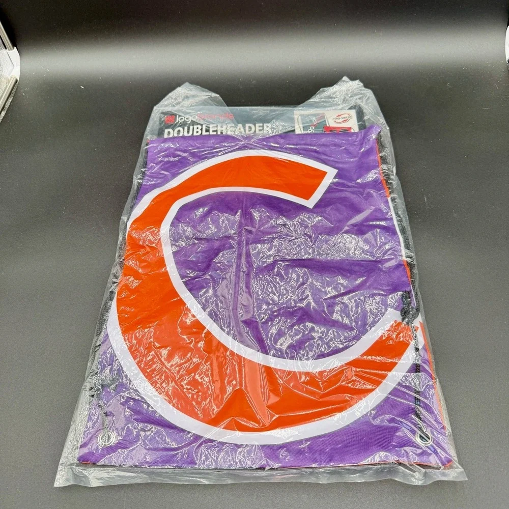 Clemson Tigers Drawstring Bag Logo Brands Doubleheader Cinch Sack Reversible NEW